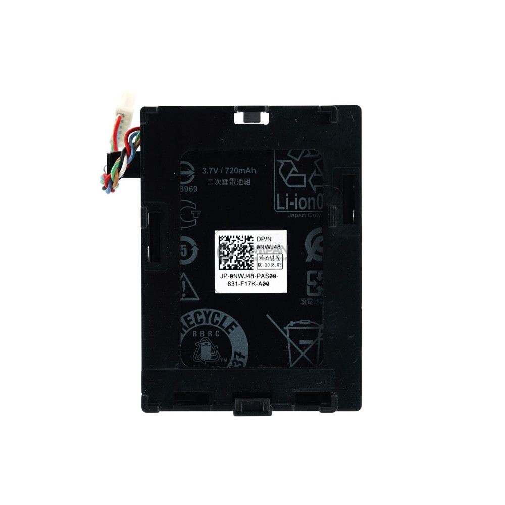 NWJ48 DELL RAID CONTROLLER BATTERY 3.7V 720MAH LI-ION FOR PERC H740 H840